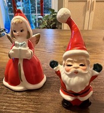 HTF Vtg Norcrest Japan Christmas Angel Present Has Sticker & Santa Howard Holt? picture