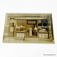RPPC S. T. Dvorak Fancy Groceries Storefront Business & Owners Postcard Chicago picture