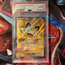 Pokémon TCG Meowth EX #107 Perfect order PSA 10 picture