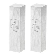 2Pcs Aluminum Cube 0.5x0.5x2