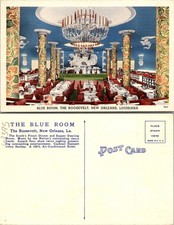 New Orleans LA Blue Room The Roosevelt Postcard 62395 picture