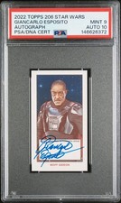 POP 1 | 2022 TOPPS 206 STAR WARS GIANCARLO ESPOSITO PSA 9 MINT AUTOGRAPH 10 picture