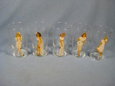 Vintage Peek a Boo Glasses, pin up girls, set of 5 picture