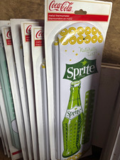 Coca-Cola Sprite Soda Advertising Thermometer White Green Yellow Red picture