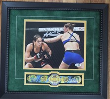 Amanda Nunes Autographed Deluxe Framed 8x10 Photo - JSA picture