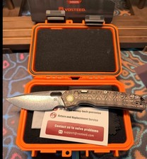Vosteed Psyop uni copper fat carbon and Custom Shmeckled blade picture