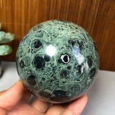 84mm NATURAL Green Kambaba jasper sphere ball quartz Crystal Healing 902g g7754 picture