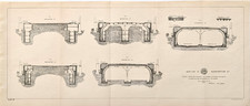 1898 Boston Subway Plans ORIGINAL TUNNEL SECTIONS - Washington Street Station picture