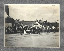 Vintage 1901 PHOTO of Horses Wagon Float at the Rose Parade in Pasadena Burbank  picture