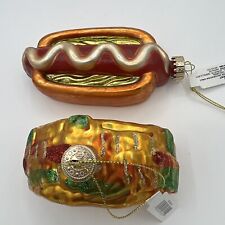 Taco Christmas Ornament & Hot Dog Christmas Ornament Glizzy Food Kitschy picture