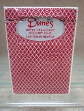 Vtg Sealed Dunes Casino Playing Card Deck Red Aristocrat Bee US Las Vegas Hotel picture
