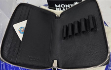 $440 MSRP - Montblanc 198364 5-pen black Sartorial zip pouch picture