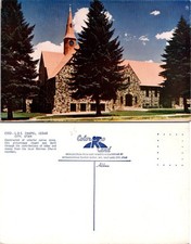 LDS Chapel Cedar City Utah Vintage Postcard C352 Color Native Stone Unposted picture