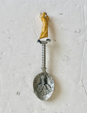 Vintage Hills Bros Coffee Metal Collectable Spoon Franklin Mint Souvenir Spoons picture