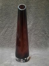Purple Amethyst Glass Bud Vase 10.25