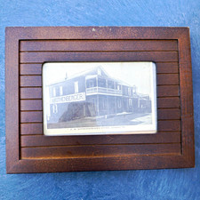 Framed Black & White Landscape Architectural Photograph of Store, Leesport PA picture