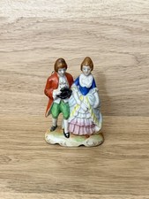 Vintage Maruyama Occupied Japan Porcelain Victorian Couple Figurine 3.5