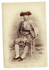 photo bullfighter Molina Lagartijo 1888 Sevilla E. Beauchy- bullfighting Spain picture