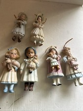 Lot of 6 Jan Hagara Ornaments Porcelain & Resin EUC Vintage picture