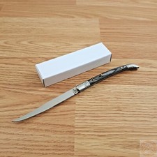 Cannon Spanish Style Folding Knife Stainless Steel Blade Black Pakkawood Handle picture