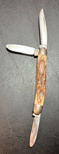 Vintage Craftsman 9553 Pocket Knife 3 Blade Stockman USA Schrade Delrin Handle picture