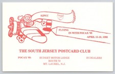 South Jersey Postcard Club POCAX '88 Advertising Postcard Unposted picture
