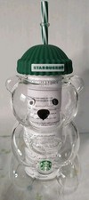 Starbucks Bearista Cup Rare 20oz Limited Glass Christmas Collectible Gift picture