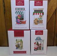 4 NEW KOC Member Exclusive CHRISTMAS WINDOW 2023 2024 2025 2026 Hallmark Ornamen picture