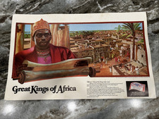 Budweiser Great Kings Of Africa Vintage Set Of 12 Posters 20 x 13 - No.  1-12 picture