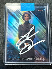 Hand signed Laura Dern Topps 2018 Finest Star Wars Last Jedi Holdo #1 picture