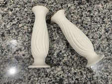 Lenox Housewarming Collection Ivory Swirl Pattern Tall Candlestick Holders picture