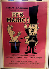It's Magic Milt Larsen Poster 1973 Magic Castle RARE Robert LaPlaine picture
