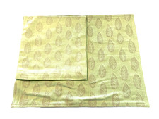 NWT TRILLIUM Placemat & Napkin VTG Lime Floral Pattern Cotton Size 14 x 18.5
