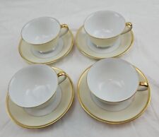Antique Noritake RENGOLD Handpainted Set Of 4 Teacups And Saucers- Japan 1920s picture