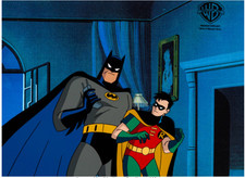 Batman: The Animated Series Batman and Robin original Production Cel Setup picture
