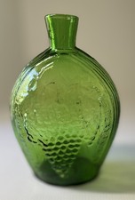 Vintage Clevenger Bros. Clayton, NJ. Green Bottle Grapes Cluster And Eagle SALE picture