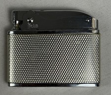 Vintage Noble Super Automatic Lighter Japan Chrome Engine Turned picture