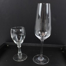 Lot of 2 Schott Zwiesel Liqueur Glass & Champagne Flute Stemware picture
