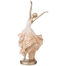 Lefard Ballerina Figurine Polystone Woman Dancer Statue 11