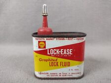 Shell Oil Lock Ease Lock Fluid Handy Oiler Advertising Can 4 Oz Vintage  picture