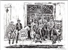 Preservation Hall Jazz Band New Orleans LA Vintage Postcard TP14-8 picture