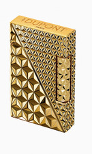 S.T Dupont Line 2 Perfect Ping Lighter Double Fire X Gold C16646 New In Box picture