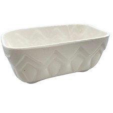 Pottery Brush McCoy Planter Chevron Geometric Boho Cottagecore Grannycore Retro picture
