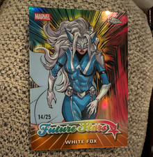 Topps 2024 Topps Chrome Marvel Future Stars White Fox FS-18 14/25 Card picture