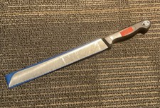 Vintage Gustav Emil Ern Bread Knife 10” SS Blade Pakkawood Handle Mint picture