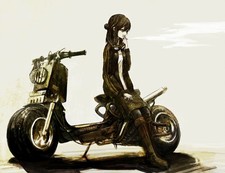 Girls Smoking Cigarettes Simple Background Women Anime Poster 11x17in Wall Art picture