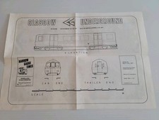 1977 Glasgow Underground Metro Cammell Train Scale Drawing Roy C Link NGT picture