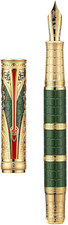 Hongdian D5X Green Fountain Pen Set with Fine Nib, Converter & Box picture