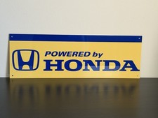 Powered By Honda 18 Inch Racing Man Cave Garage Sign picture