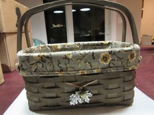 Longaberger Deep Brown Lunchbox Basket Set picture